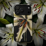 Lily - Ogawa Kazumasa Floral Art Phone Case Black Phone Case Detailed Print White Lilies Orange Kazumasa Ogawa, Japan’s Photographic