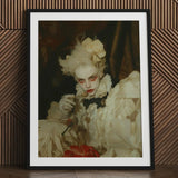 The Little Imp - Gay Devil Art Print / Canvas Black-framed Portrait Person Elaborate White Cream, Void Stares Prints