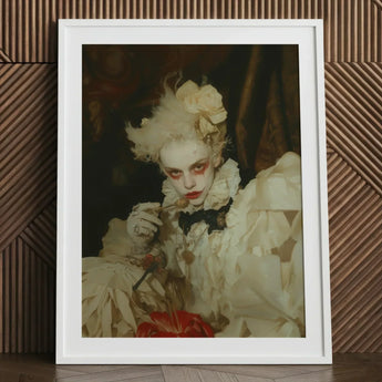 The Little Imp - Gay Devil Art Print / Canvas White-framed Portrait Person Ornate Off-white Cream-colored, Void Stares Prints