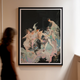 Our Little Secret - Neobarockes Bacchanal-Kunstdruck / Leinwand, Poster Drucke & visuelle Kunstwerke, Toby Leon