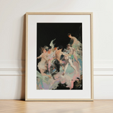 Our Little Secret - Neo-baroque Bacchanal Art Print / Canvas, 12x16’’ / 31x41cm / Natural Frame / Matboard, Posters Prints & Visual