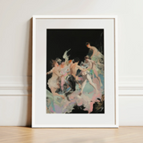 Our Little Secret - Neo-baroque Bacchanal Art Print / Canvas, 12x16’’ / 31x41cm / White Frame / Matboard, Posters Prints & Visual Artwork,