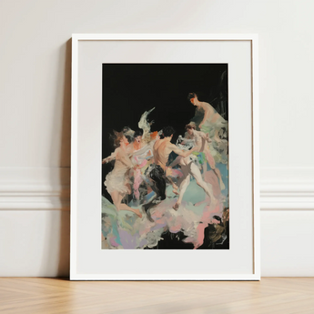 Our Little Secret - Neo-baroque Bacchanal Art Print / Canvas, 12x16’’ / 31x41cm / White Frame / Matboard, Posters Prints & Visual Artwork,