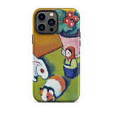 Little Walter’s Toys - August Macke Phone Case Iphone 13 Pro Max / Matte Colorful Painting Macke’s Whimsical, Wonderland, Modern Mobile