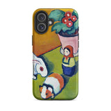 Little Walter’s Toys - August Macke Phone Case Iphone 16 Plus / Matte Kandinsky Painting Macke’s Whimsical, Wonderland, Modern Mobile Cases