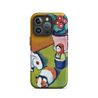 Little Walter’s Toys - August Macke Phone Case Iphone 16 Pro / Matte Artistic Macke’s Whimsical, Wonderland, Modern Mobile Cases