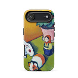 Little Walter’s Toys - August Macke Phone Case Iphone 17 Air / Matte 12 Colorful Guinea Pig Design Macke’s Whimsical, Wonderland, Modern