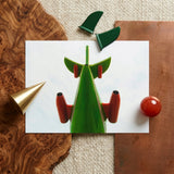 Look Up Giclée Print / Canvas Green Red Ceramic Sculpture Sleek Modern Design Giclée Print, Living Space, Waking Dream