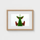 Look Up - Red and Green Fun Fair Airplane Art Print / Canvas Giclée, Living Space, Waking Dream Prints