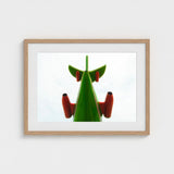 Look Up - Red and Green Fun Fair Airplane Art Print / Canvas Giclée, Living Space, Waking Dream Prints