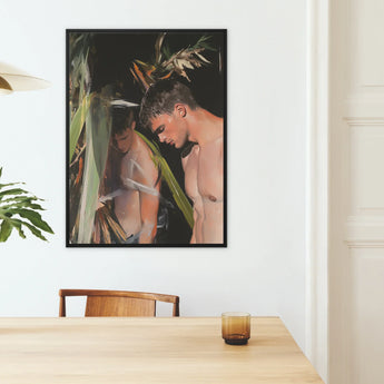 Looking - Gay Surfers Cruising Kunstdruck / Leinwand, Poster Drucke & Visuelle Kunstwerke, Toby Leon