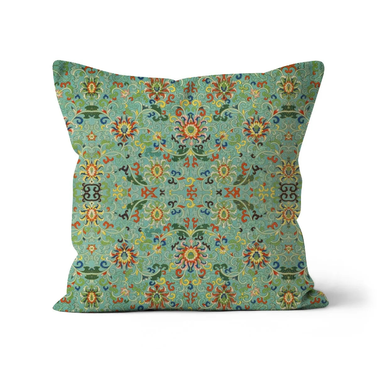 Lotus Candy Cushion - Decorative Throw Pillow - Linen / 18’x18’ - Throw Pillows - Aesthetic Art