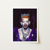 Louis - Club Kid Vampire Art Print / Canvas Framed Portrait Person Orange Hair Ornate Jeweled, Surreal Gothic Glory, Prints
