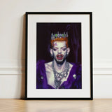 Louis - Club Kid Vampire Art Print / Canvas Framed Portrait Person Orange Hair Ornate Jeweled Crown, Surreal Gothic Glory, Prints