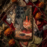 The Love Embrace of the Universe - Frida Kahlo Phone Case, Mobile Cases, Toby Leon