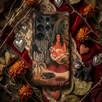The Love Embrace of the Universe - Frida Kahlo Phone Case, Mobile Cases, Toby Leon