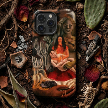 The Love Embrace of the Universe - Frida Kahlo Phone Case, Mobile Cases, Toby Leon