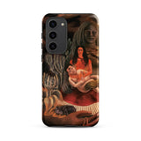 The Love Embrace of the Universe - Frida Kahlo Phone Case Samsung Galaxy S23 Plus / Matte Phone Case Vivid Surreal Painting Dark Warm Tones