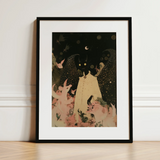 Lucius - Cute Devil Child Art Print / Canvas, 12x16’’ / 31x41cm / Black Frame / Matboard, Posters Prints & Visual Artwork, Toby Leon