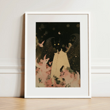 Lucius - Cute Devil Child Art Print / Canvas, 12x16’’ / 31x41cm / White Frame / Matboard, Posters Prints & Visual Artwork, Toby Leon