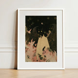 Lucius - Cute Devil Child Art Print / Canvas Framed Whimsical Illustration Figure Off-white Dress, Returns, Prints