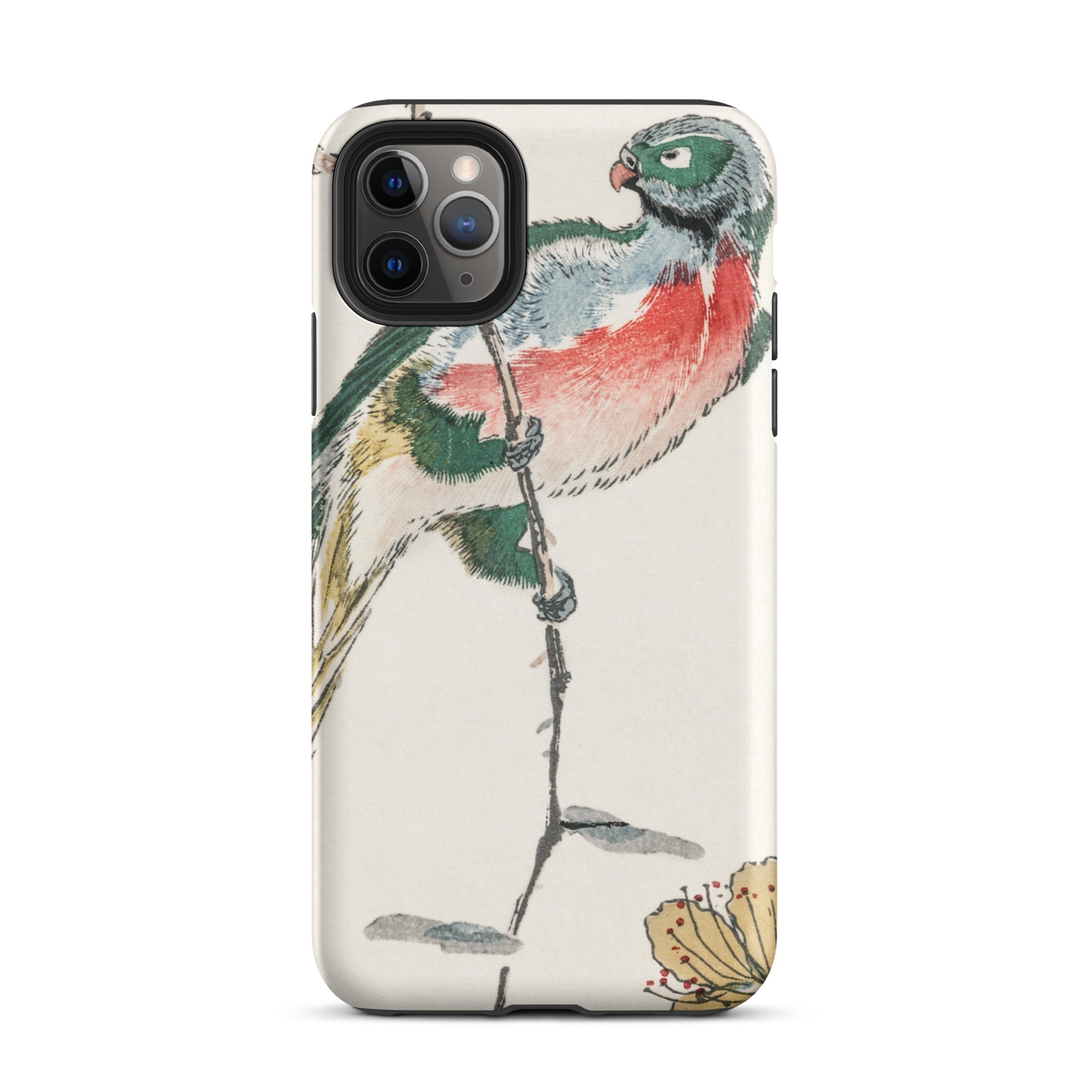 Macaw Numata Kashu Meiji Bird Art Iphone Case, 11 Pro Max / Matte, Parrot Themed Phone Case