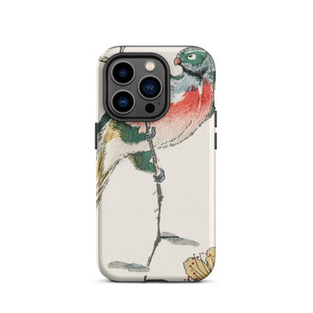 Macaw - Numata Kashu Meiji Bird Art Phone Case Iphone 14 Pro / Matte Bird-themed Phone Case Numata Kashu, Japanese Meiji Bird, Vibrant