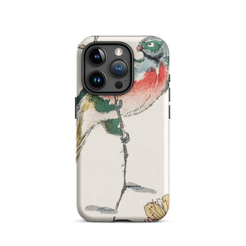 Macaw - Numata Kashu Meiji Bird Art Phone Case Iphone 15 Pro / Matte Bird-themed Phone Case Numata Kashu, Japanese Meiji Bird, Vibrant