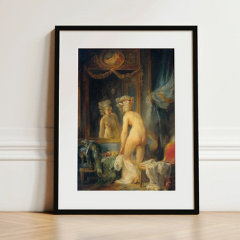 Madame’s Morning Toilette - Jean Frederic Schall Art Print / Canvas, 12x16’’ / 31x41cm / Black Frame / Matboard, Posters Prints & Visual