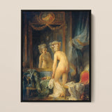 Madame’s Morning Toilette - Jean Frederic Schall Art Print / Canvas, 12x16’’ / 31x41cm / Black Frame, Posters Prints & Visual Artwork, Toby