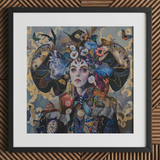 The Magician - Stampa artistica surrealista di carta dei Tarocchi / Tela, 12x12’’ / 31x31cm / Cornice nera / Passepartout, Poster, stampe e opere d’arte visiva, Toby Leon