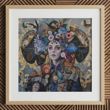 The Magician - Stampa artistica surrealista di carta dei Tarocchi / Tela, 12x12’’ / 31x31cm / Cornice naturale / Passepartout, Poster, stampe e opere d’arte visiva, Toby