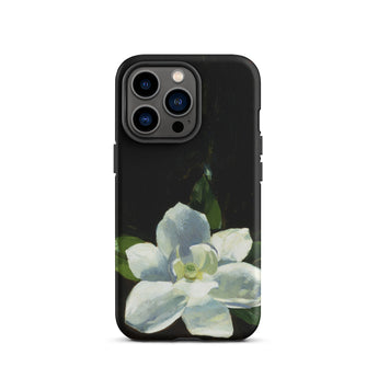 Magnolia - Charles Walter Stetson Phone Case Iphone 13 Pro / Matte Black Phone Case Delicate White Magnolia Flower Green Stetson’s