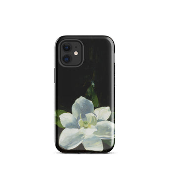 Magnolia - Charles Walter Stetson Phone Case Iphone 12 Mini / Gloss Black Phone Case Delicate White Flower Green Leaves Stetson’s Magnolia,