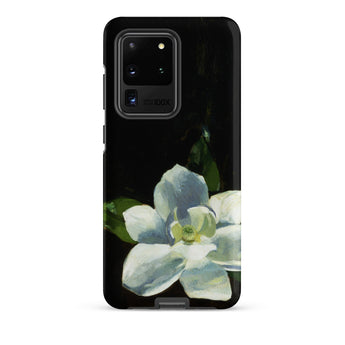 Magnolia - Charles Walter Stetson Phone Case Samsung Galaxy S20 Ultra / Matte Black Phone Case Painted White Magnolia Flower Green