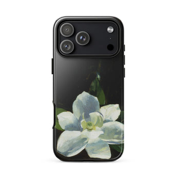 Magnolia - Charles Walter Stetson Phone Case Iphone 17 Pro Max / Gloss Black Phone Case Painted White Magnolia Flower Green Stetson’s