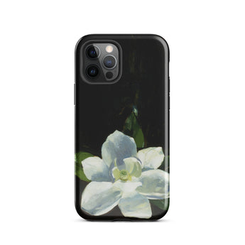 Magnolia - Charles Walter Stetson Phone Case Iphone 12 Pro / Gloss Black Phone Case Painted White Magnolia Flower Green Stetson’s Magnolia,