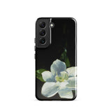 Magnolia - Charles Walter Stetson Phone Case Samsung Galaxy S22 / Gloss Black Phone Case Painted White Magnolia Flower Green Stetson’s