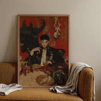 Magnus - Stampa d’arte del Principe Vampiro Gay / Tela, Poster, Stampe e Opere d’Arte Visiva, Toby Leon