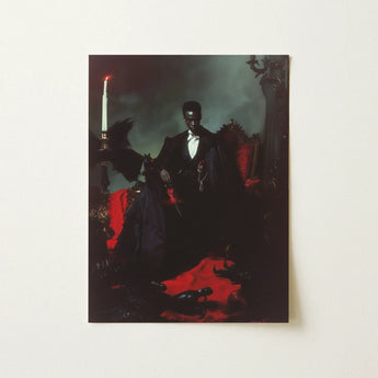Maharet - Gay Black Vampire Art Print / Canvas Darkly Themed Portrait Man Formal Attire, Prints