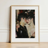 Makeup - Neo-baroque Gay Male Couple Art Print / Canvas Framed Two Figures Intimate Embrace Set, Prints