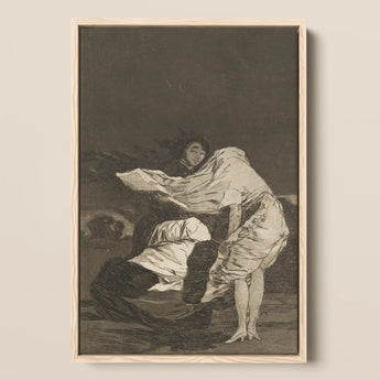 Mala Noche - stampa d'arte di Francisco De Goya / Canvas, 12x17’’ / A3 / Cornice naturale, poster, stampe e opere d'arte visiva, Toby Leon