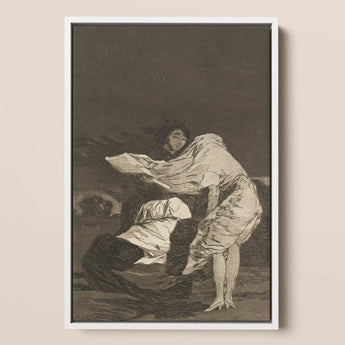 Mala Noche - stampa d'arte di Francisco De Goya / Canvas, 12x17’’ / A3 / Cornice bianca, poster, stampe e opere d'arte visiva, Toby Leon
