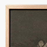 Mala Noche - Francisco De Goya Art Print / Canvas Minimalist Wooden-framed Dark Olive-green Textured Surface, Suffocating Prints