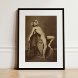 Male Figure in Repose - Gaudenzio Marconi Fine Art Print / Canvas, 12x16’’ / 31x41cm / Black Frame / Matboard, Posters Prints & Visual