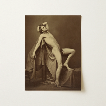 Male Figure in Repose - Gaudenzio Marconi Fine Art Print / Canvas, 12x16’’ / 31x41cm / Unframed / no Border, Posters Prints & Visual