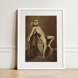 Male Figure in Repose - Gaudenzio Marconi Fine Art Print / Canvas, 12x16’’ / 31x41cm / White Frame / Matboard, Posters Prints & Visual