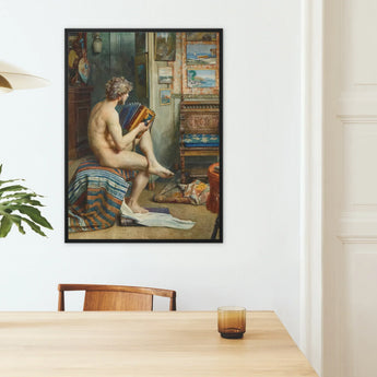 Male Nude with Accordion - Julien Renevier Art Print / Canvas, Posters Prints & Visual Artwork, Toby Leon