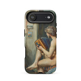 Male Nude with Accordion - Julien Renevier Iphone Case 17 Air / Matte Iphone 12 Pro Max Case Classical Painting Design Julien Renevier,