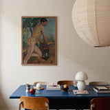 Männlicher Akt vor dem Hintergrund eines Obstgartens - Weiss Wojciech Kunstdruck / Leinwand, Poster, Drucke & Visuelle Kunstwerke, Toby Leon